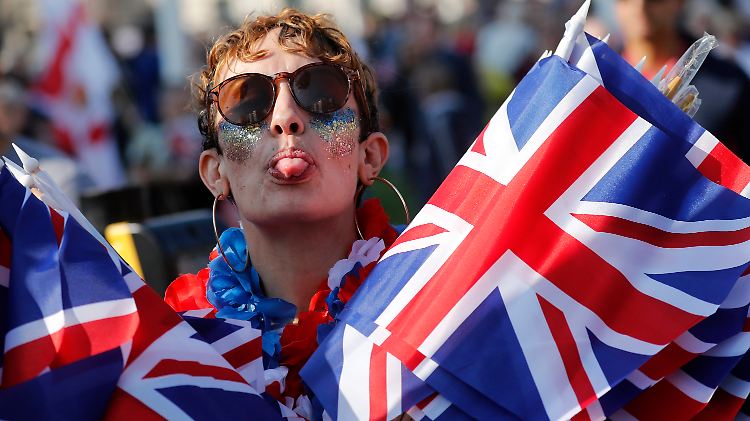Tausende Briten demonstrierten am Freitag in London für den Brexit.
