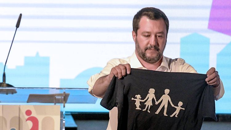 Italiens Vize-Premier Salvini war Hauptredner auf dem Familienkongress.
