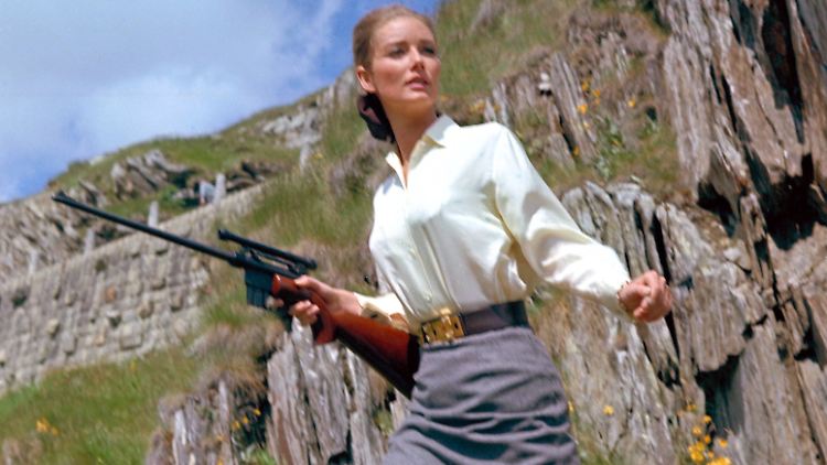 Tania Mallet in "Goldfinger" von 1964.