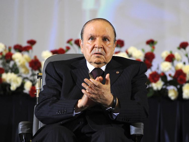 Greiser Staatschef und Veteran des Unabhängigkeitskampfes: Abdelaziz Bouteflika, hier bei einem der seltenen öffentlichen Auftritte im Jahr 2014.