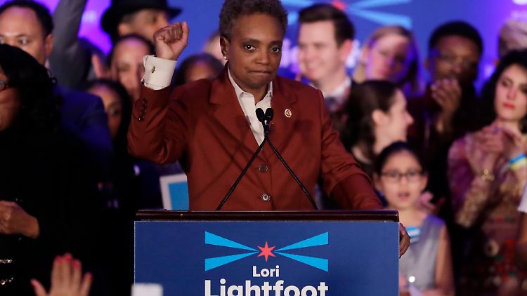 Überwältigt davon, eine Hoffnungsträgerin zu sein: Wahlsiegerin Lori Lightfoot.