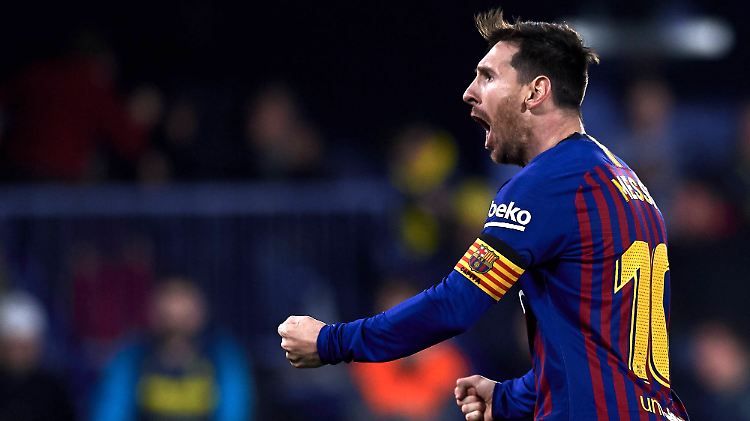 Puh: Auch dank Messi wendet Barcelona die erste Niederlage in der Primera Division seit dem 11. November gerade noch so ab.
