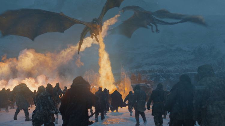 Das "Game of Thrones"-Finale wird spektakulär, so viel ist sicher. Ausgestrahlt wird die achte und letzte Staffel ab 14. April (im Bild: Szene aus Staffel 7).