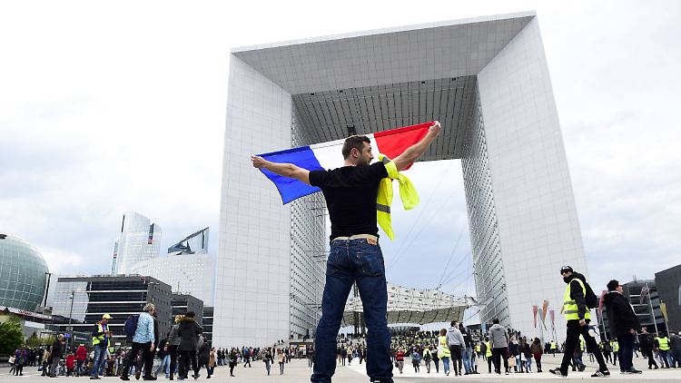 Etwas überschauberer: "Gelbwesten"-Proteste in Paris.