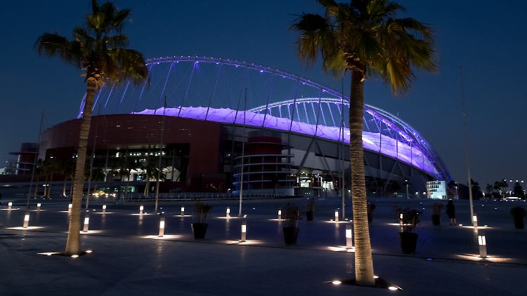Das Khalifa International Stadium in Doha wird Schauplatz der WM sein.
