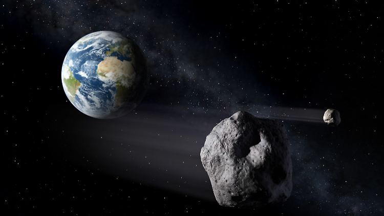 In dieser Darstellung der Europäischen Raumfahragentur (Esa) steht der Einschlag kurz bevor.
