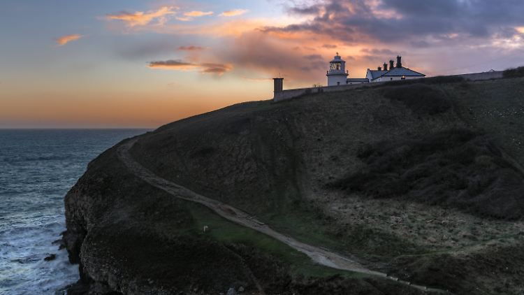 Eine Klippe im Süden Großbritanniens.