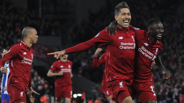 Liverpools Roberto Firminho sorgte mit dem 2:0 nach 26 Minuten für klare Verhältnisse gegen Porto. Dabei blieb es bis zum Schlusspfiff.