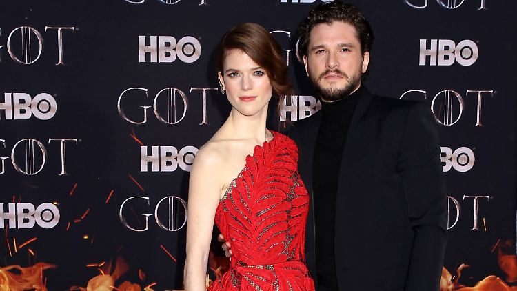 Selbst Kit Haringtons Frau Rose Leslie mag ihn mit Bart lieber.
