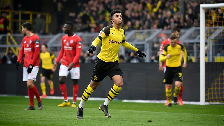 Trotz Doppelpacks von Jadon Sancho in Hälfte 1 musste Dortmund bis zum Schusspfiff um den Heimsieg gegen Mainz zittern.