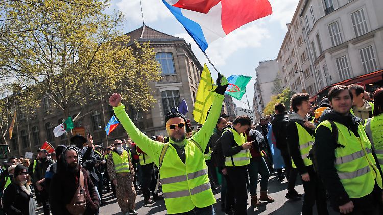 In Paris verliefen die Proteste der "Gelbwesten" weitgehend ruhig.