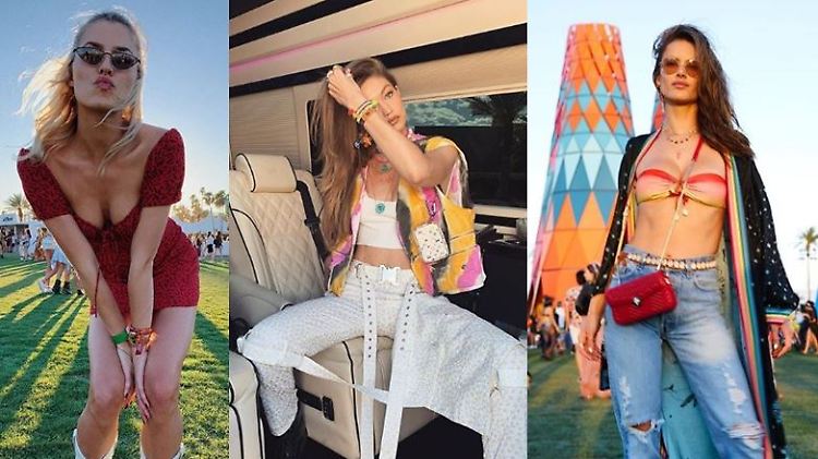 Lena Gercke trifft beim Coachella auf Gigi Hadid und Alessandra Ambrosio.