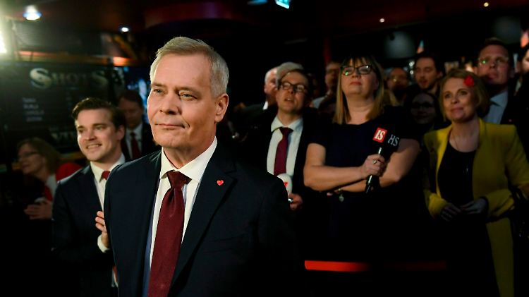 Ein echter Exot in Europa: Antti Rinnen hat mit seiner sozialdemokratischen Partei die Parlamentswahl gewonnen.