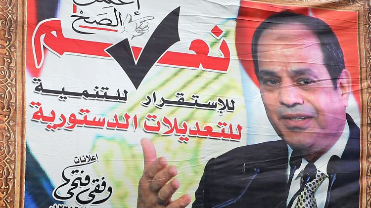 Wahlplakat für al-Sisi.