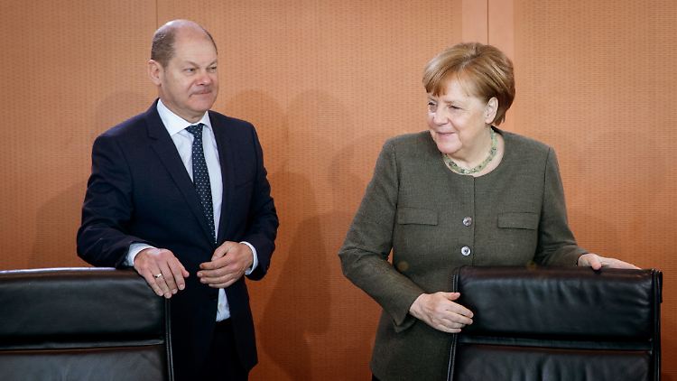 Wie lange hat die Große Koalition noch Bestand? Kanzlerin Angela Merkel und Vizekanzler Olaf Scholz von der SPD.