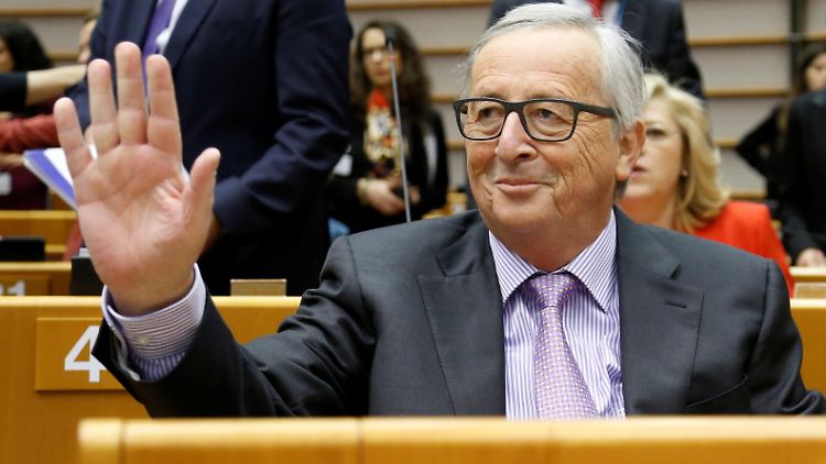 "Ich liebe Europa, es lebe Europa": EU-Kommissionspräsident Juncker in Brüssel. 