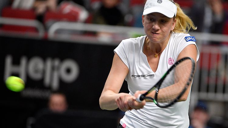 Mona Barthel brauchte gegen Jelena Ostapenko nur zwei Sätze zum Sieg.