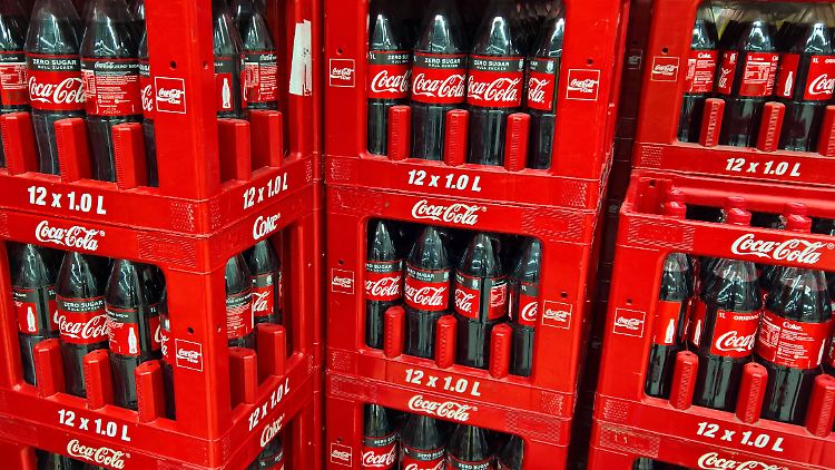Gewinn gestiegen, Prognose angeboben, Kursanstieg: Coca-Cola.