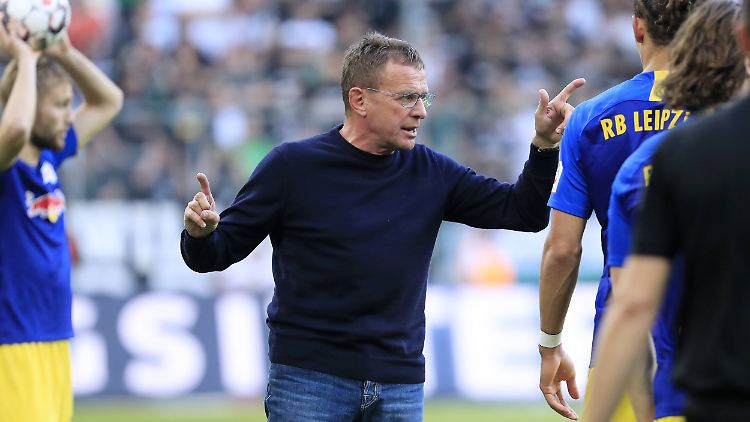 Ralf Rangnick hat die Rasenballsportler aus Leipzig zu einem Erfolgsteam geformt.