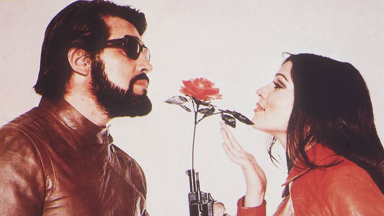 Traumpaar: Mit Hannelore Elsner 1970 in "Die Herren mit der weißen Weste".