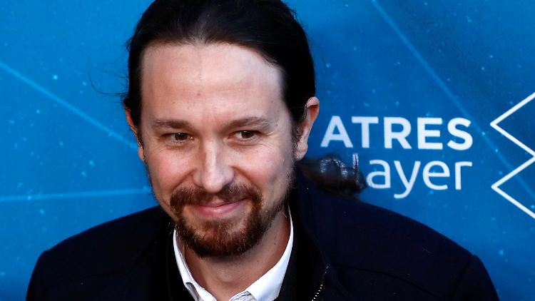 Auffallend anders und ebenfalls ein brillanter Rhetoriker: Linkspolitiker Pablo Iglesias.