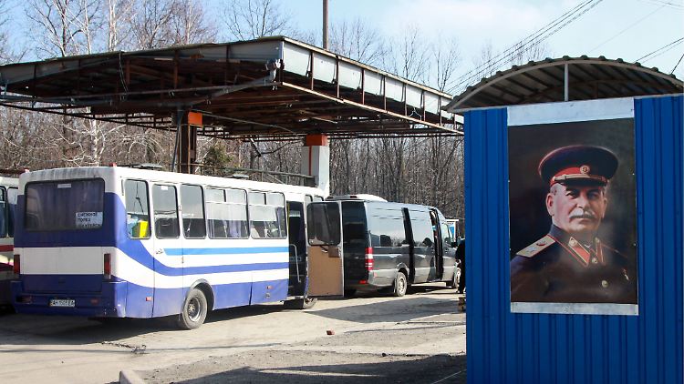 An der Grenze zwischen der Ukraine und Russland.