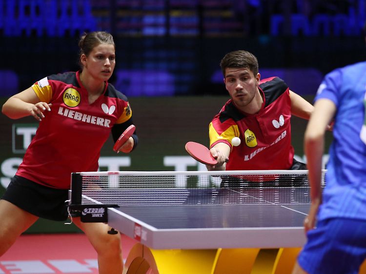 Petrissa Solja und Patrick Franziska holten gemeinsam im Mixed die einzige deutsche WM-Medaille.