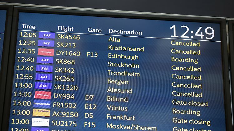 Das Streichkonzert bei SAS-Flügen geht in der neuen Woche weiter.