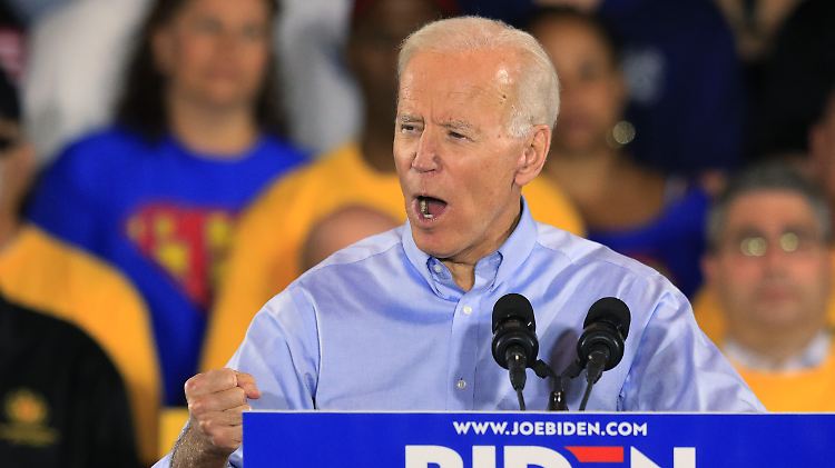 "Wenn ich Donald Trump 2020 schlagen kann, dann wird es hier passieren", sagt Biden in Pittsburgh.