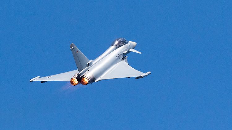 Ein Eurofighter - auch die Saudis wollten 48 der Kampfjets haben.
