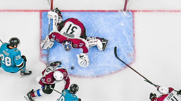 Goalie Philipp Grubauer war auch in Spiel zwei der Playoff-Serie gegen die San Jose Sharks einer der Matchwinner der Colorado Avalance.