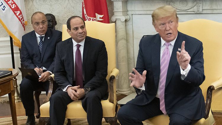 Anfang April trafen sich Al-Sisi und Trump zu Gesprächen.