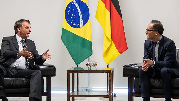 "Die Welt braucht ein Brasilien, das sich einbringt", sagte Maas nach dem Treffen mit Bolsonaro.