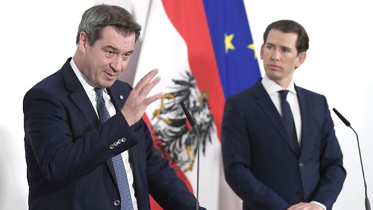 Beim Treffen in Wien sprachen Bayerns Ministerpräsident Markus Söder und der österreichische Bundeskanzler Sebastian Kurz über die Zukunft der EU.