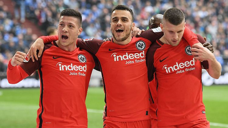 Auf den Schultern von Luka Jović, Filip Kostić und Ante Rebić lasten im Halbfinal-Rückspiel der Europa-League die großen Hoffnungen der Frankfurter.