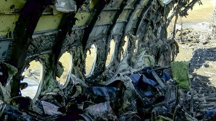 Die zerstörte Maschine nach dem Brand.