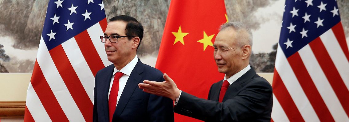 US-Finanzminister Steven Mnuchin und Chinas Vizepremier Liu He.