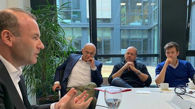 Am Dienstag war Manfred Weber zum Redaktionsbesuch bei n-tv und RTL in Köln.