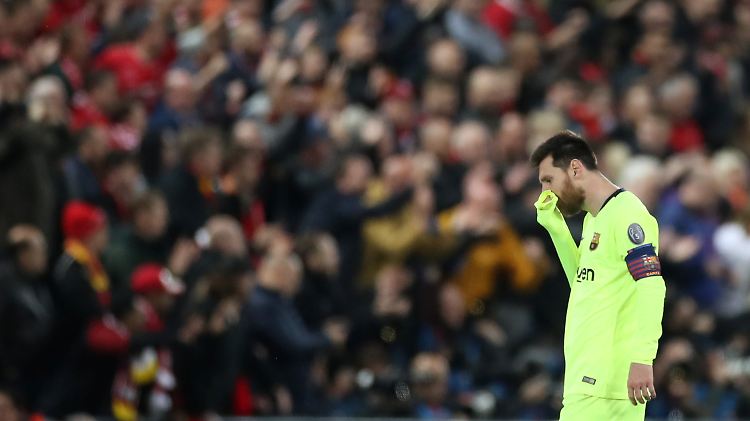 Lionel Messi und sein FC Barcelona wurde in Liverpool förmlich überrannt.