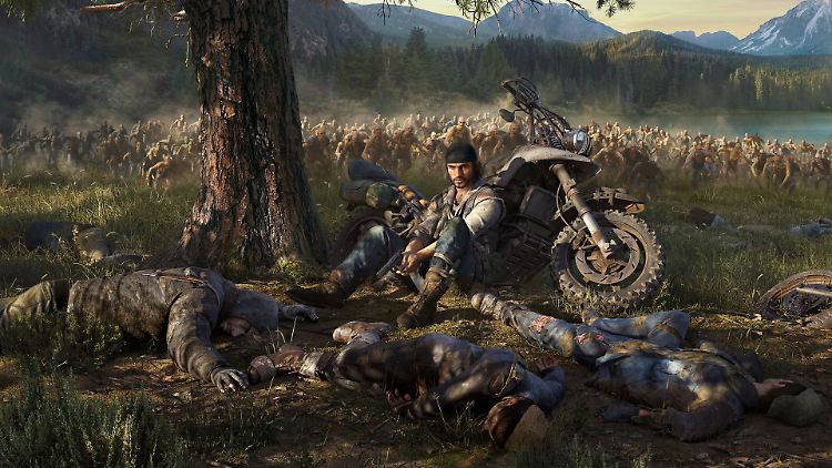 Wenn das Motorrad zum Lebensretter wird: In "Days Gone" ist die Flucht mit dem Bike meist die einzige Rettung vor Zombie-Horden.