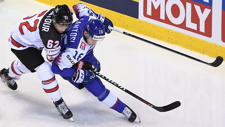 Slowakei gegen Kanada: hart umkämpftes WM-Gruppenspiel.