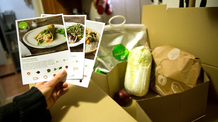 Hellofresh liefert Kochboxen nach Hause, in denen die Kunden alle Zutaten für ein Menü finden.