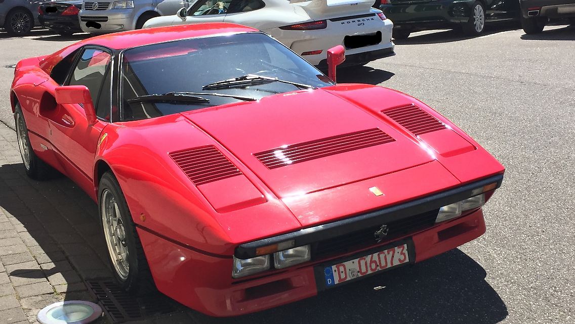 Der gestohlene Ferrari 288 GTO.