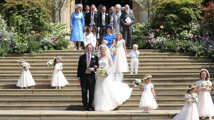 Das Paar heiratet fast auf den Tag genau ein Jahr nach Prinz Harry und Meghan.