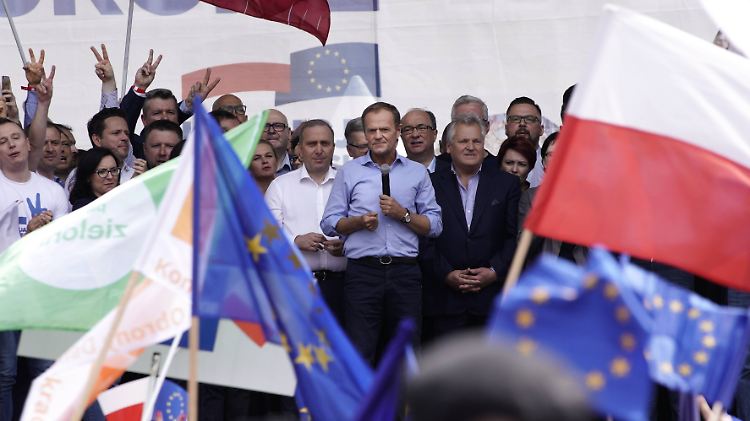 Wechselt Tusk (Mitte) bald wieder nach Warschau?