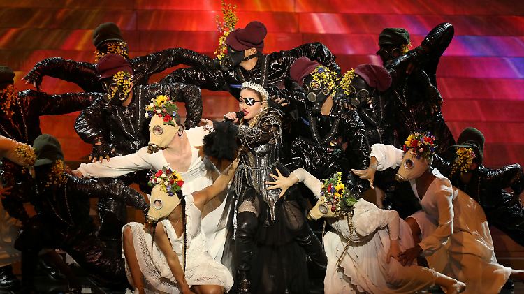 Madame X, das war nix: Madonna im ESC-Finale.