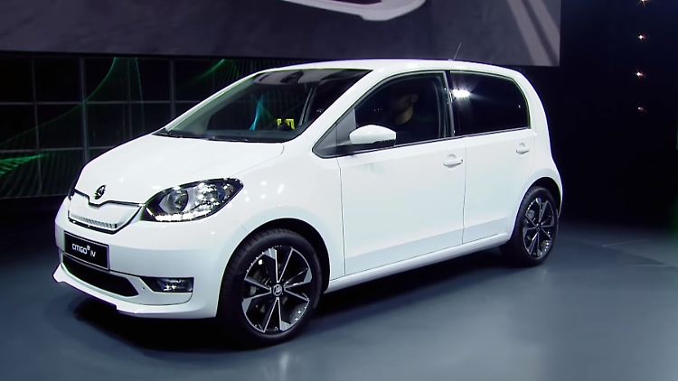 Der Strom lagert im neuen Skoda CitigoE iV in einer Batterie im Fahrzeugboden.