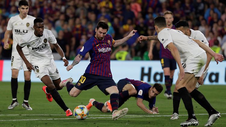Lionel Messi traf mal wieder, der Anschlusstreffer des Superstars war für den FC Barcelona im Finale der Copa Del Rey aber zu wenig.