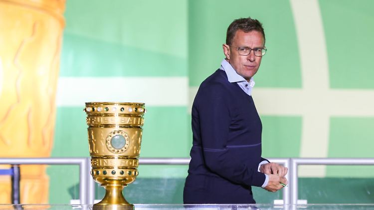 RB-Trainer Rangnick zog nach dem Finale ein nüchternes Fazit: Wer die Chancen gegen Bayern nicht macht, hat es schwer.