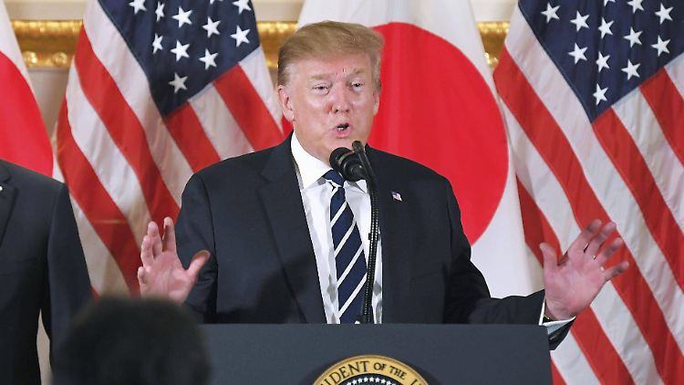 US-Präsident Trump ist gerade auf Staatsbesuch in Japan.